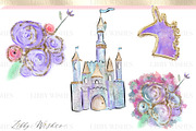 Unicorn Dreams clipart, an Illustration by Libby Wishes (Thumbnail 7 of 11)