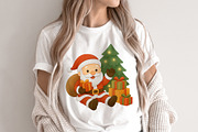 Christmas Characters PNG Set., a Decorative Illustration by kaisorn (Thumbnail 3 of 6)