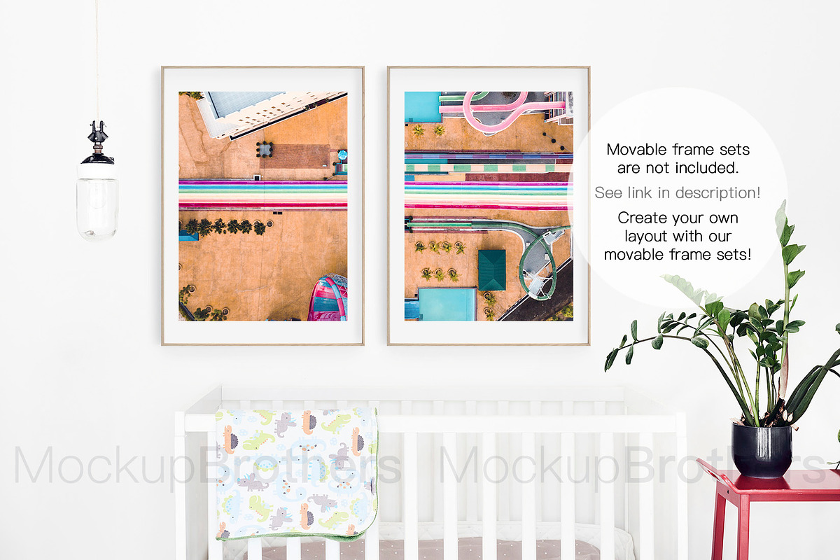 Nursery baby room mockup mock up 19, a Product Mockup by MockUpBrothers (Photo 4 of 5)