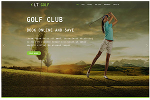 LT Golf Onepage WordPress Theme