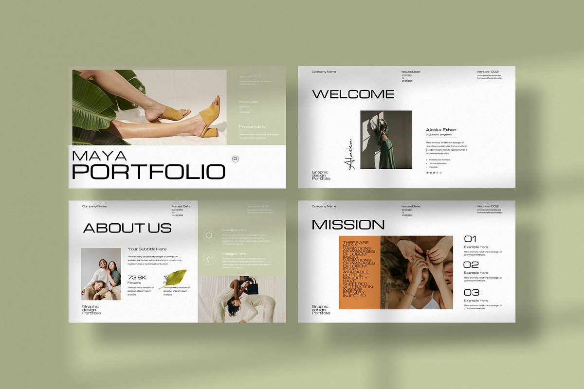 Maya Portfolio Presentation Template, a Presentation Template by UpSolution (Photo 3 of 7)