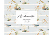 Underwater sea creatures pattern, a Pattern Graphic by Milatoo (Thumbnail 1 of 4)