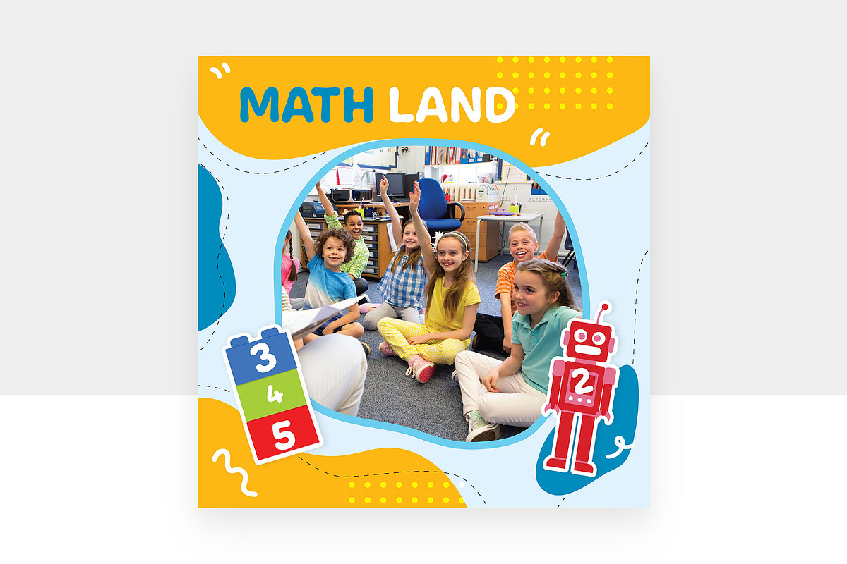 Math Education Social Media Banners, a Flyer Template by BrandPacks