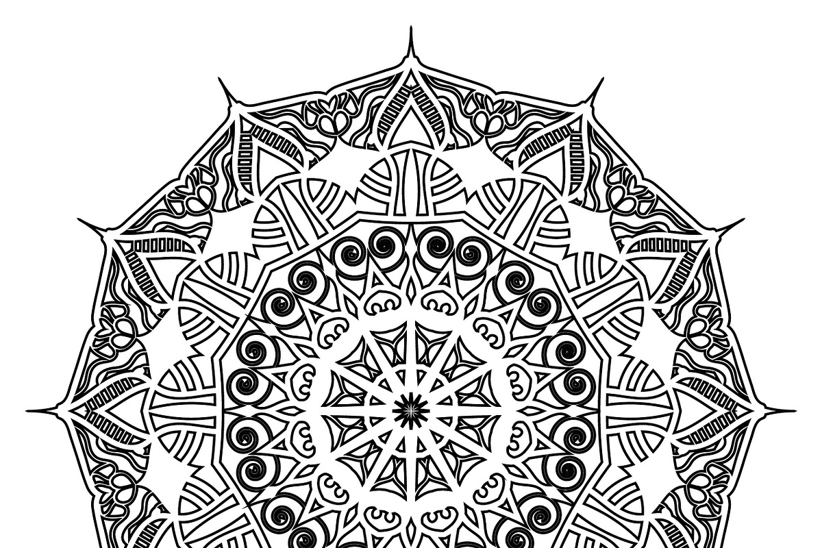 27 mandala vector backgrounds design, a Pattern Graphic by NJ Himel (Photo 16 of 28)