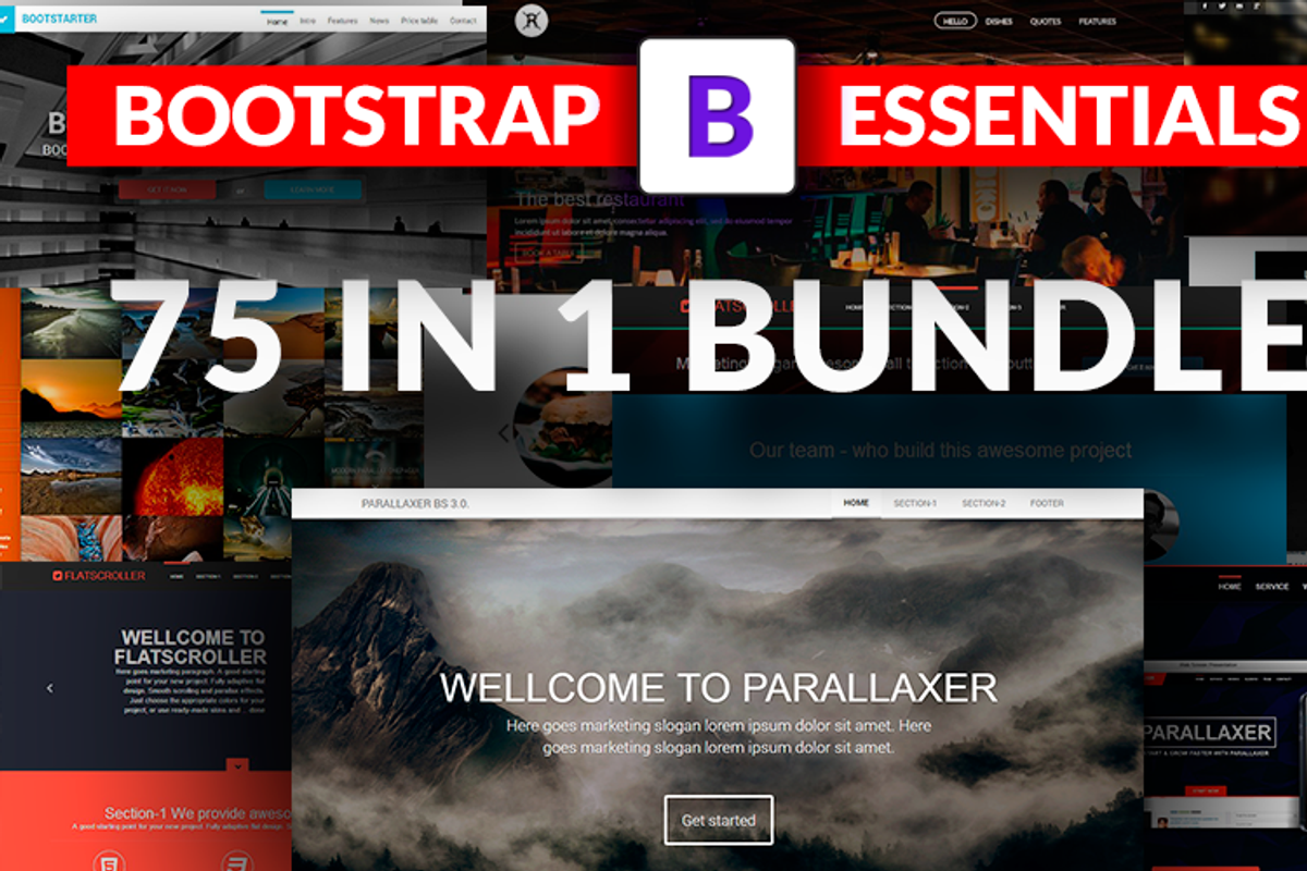 130 Essentials Templates Bundle DEAL, a Bootstrap Template by Bootstraptor (Photo 20 of 21)
