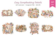 Watercolor Scrapbooking Clipart, an Education Illustration by BerryPieArt (Thumbnail 3 of 4)