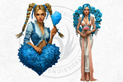 Love Affair Romantic Cliparts, a Person Illustration by ThatsDesignArt (Thumbnail 7 of 17)