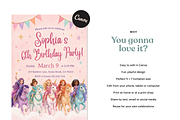 Unicorn Birthday Invitation, an Invitation Template by heynomi (Thumbnail 9 of 19)