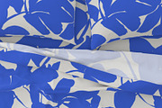 Blue white silhouette minimal flower, a Pattern Graphic by Nocito Design (Thumbnail 2 of 5)