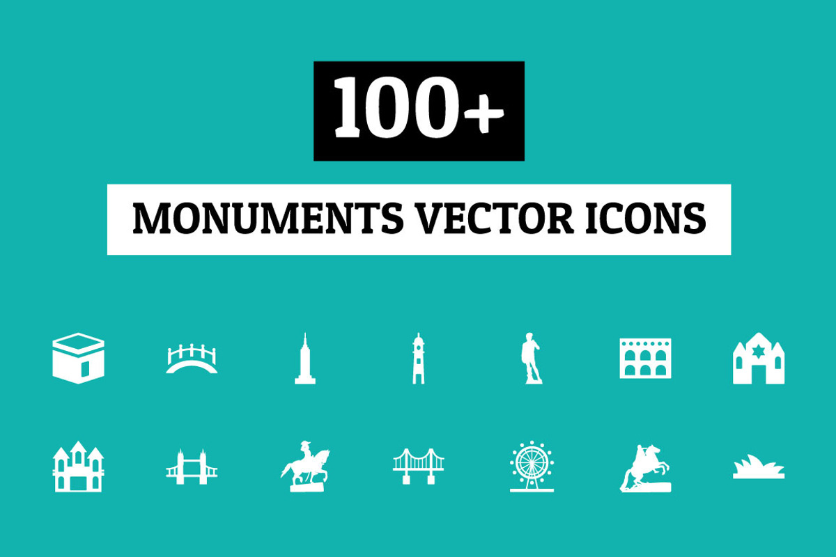 100+ Monuments Vector Icons