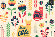 Pattern set with birds and animals, a Pattern Graphic by Yury Velikanov (Thumbnail 3 of 5)