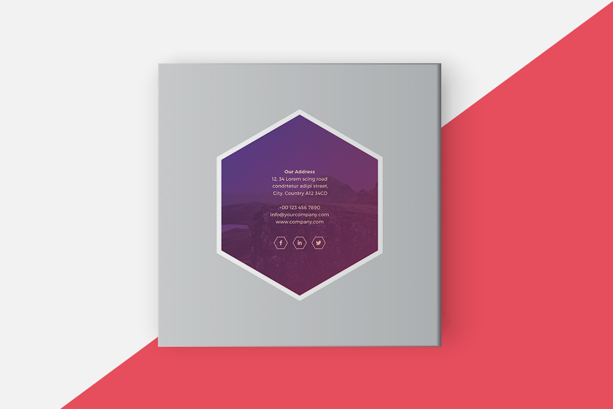 Square Portfolio Brochure Template, a Brochure Template by RWstudio (Photo 7 of 7)