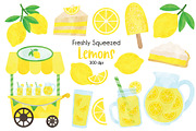 Lemon clipart, an Illustration by SugarPickle Clip Art (Thumbnail 1 of 2)