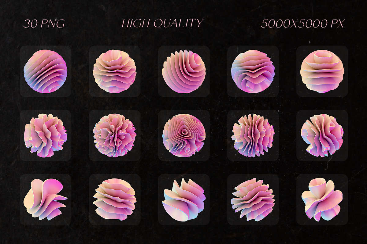 Pearl Y2K Abstract 3D PNG Shapes, an Object Graphic by stasylionet (Photo 2 of 10)