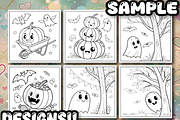 Comfy Halloween Coloring Book, a Seasonal Illustration by Design Station (Thumbnail 6 of 8)