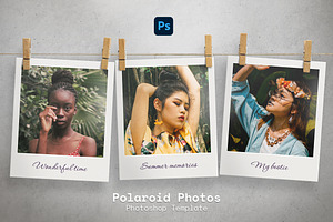 Polaroid Photo Templates Bundle