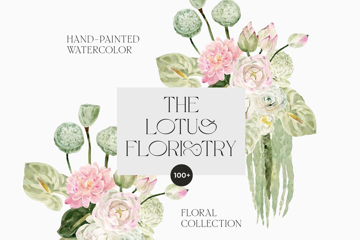 Watercolor Floral Bundle, a Decorative Illustration by Lana Elanor (Photo 4 of 10)