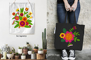 Folk Flowers. Folk Pattern, an Illustration by AvaAva (Thumbnail 13 of 26)