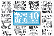 Laundry Room SVG Bundle, a Decorative Illustration by HQDigitalArt (Thumbnail 1 of 4)