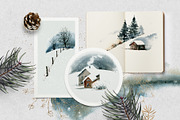 TOUCH OF SNOW Watercolor set, an Illustration by Lemaris (Thumbnail 3 of 11)