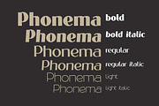 Phonema font family, a Sans Serif Font by Fontop (Thumbnail 3 of 8)