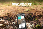 iPhone Dirt Mockup Set, an iPhone Mockup by Mockura (Thumbnail 1 of 5)