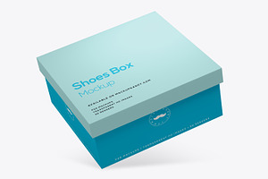 Shoes Box Mockup Square