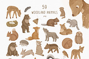 Woodland animals. Alphabet & Pattern, an Animal Illustration by polikarpovaart (Thumbnail 10 of 12)