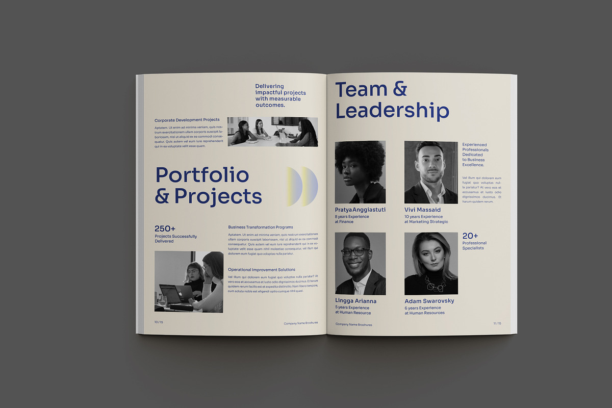 Blue Modern Corporate Brochure, a Brochure Template by Neermana (Photo 4 of 11)