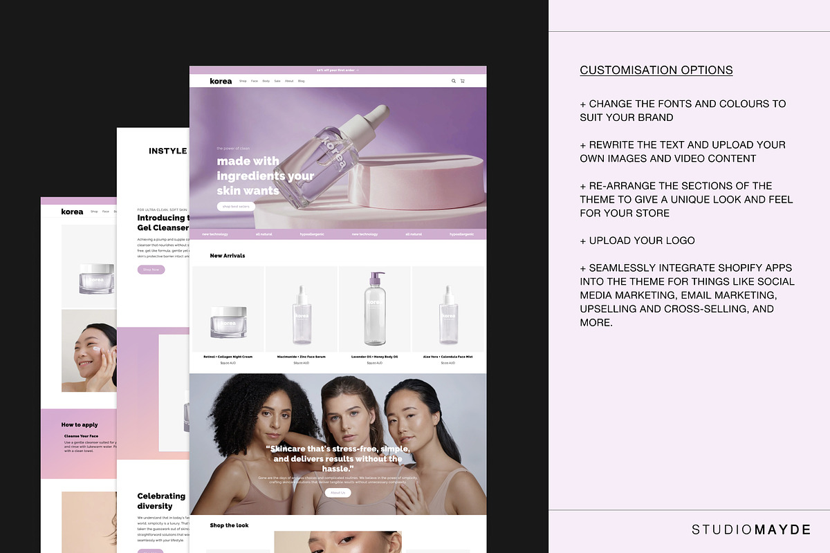KOREA | Beauty Shopify Theme, a Shopify Template by Studio Mayde (Photo 9 of 9)