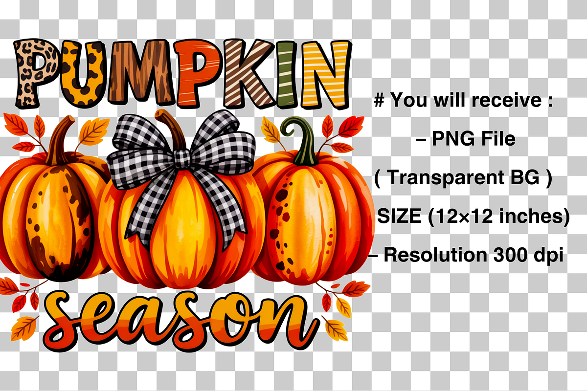 Pumpkin season png, Halloween PNG, a Graphic by Clipart Bloom (Photo 2 of 2)