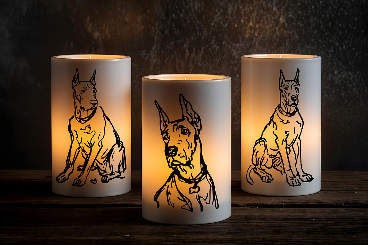 Great Dane SVG Illustration Set, an Animal Illustration by Heather Green Designs (Photo 5 of 7)