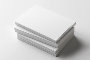 Stack of blank white business cards, a Business Photo by MistyDay