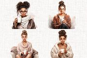 Cozy Time Clipart Set, a Person Illustration by Mash Mash Stickers (Thumbnail 4 of 9)