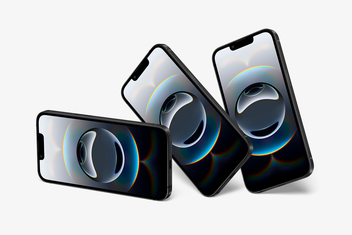 iPhone 16e Mockups, an iPhone Mockup by ls.graphics (Photo 5 of 10)