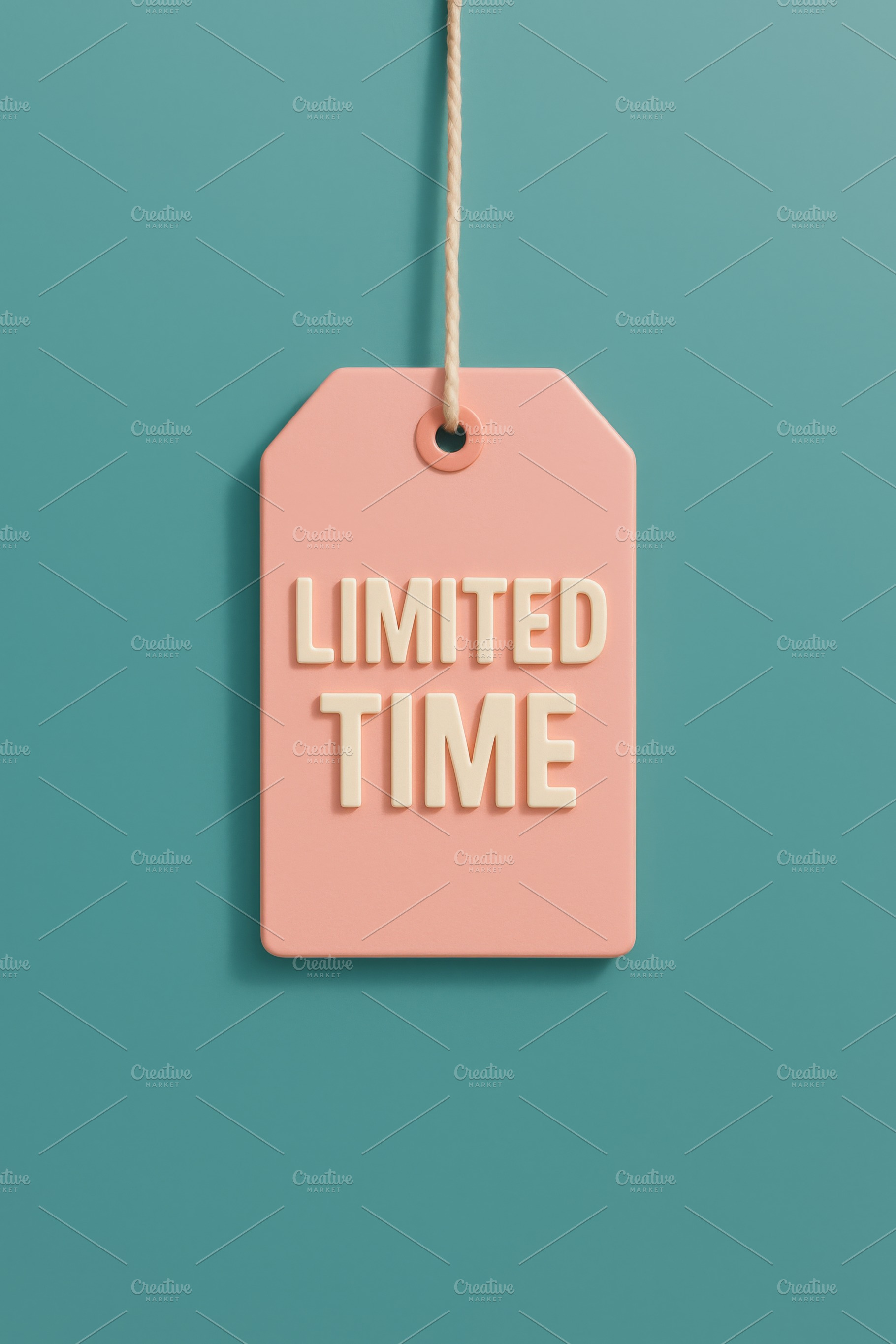 Limited time promotional tag hanging, a Photo by Dvoevnore photos