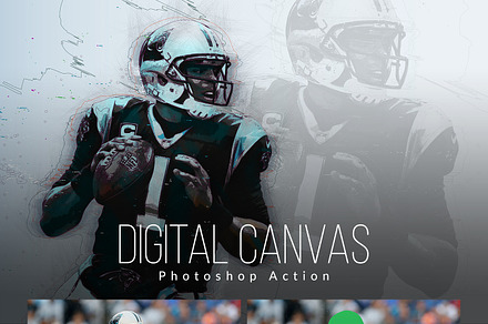 Digital Canvas Photoshop Actions
