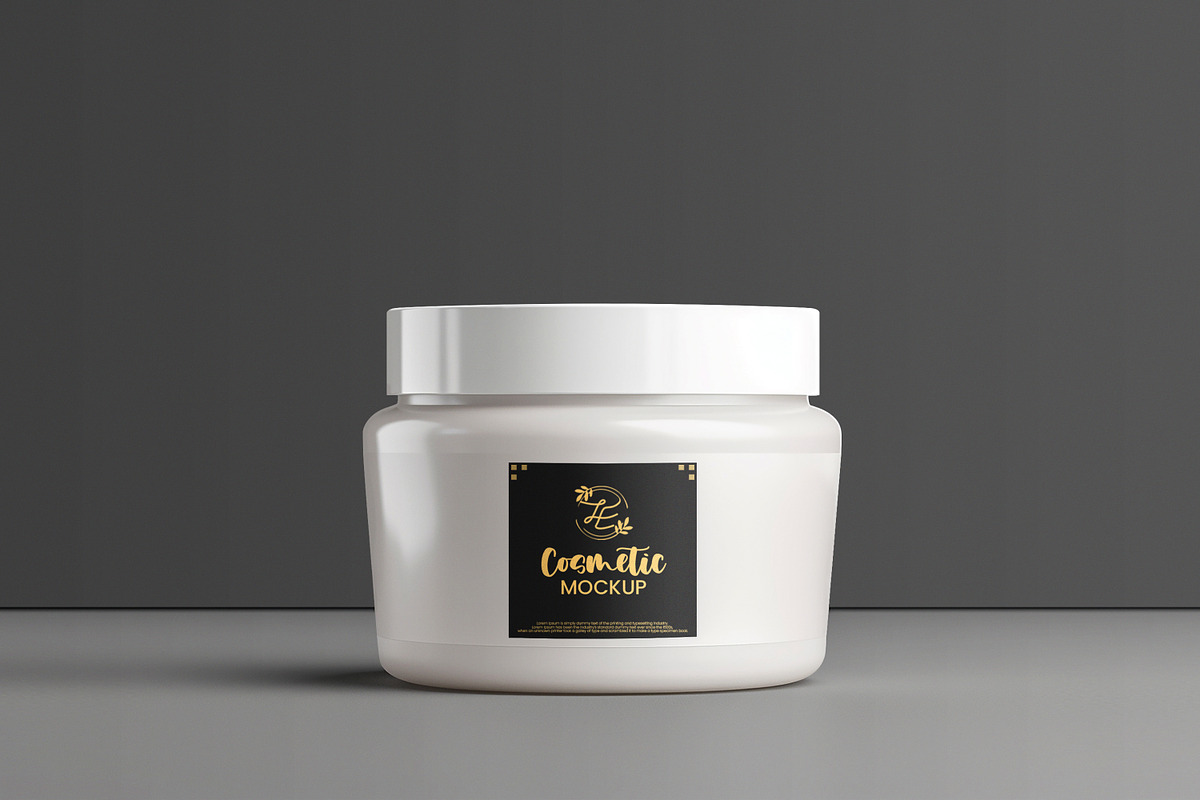 Cosmetic Jar Mockup, a Packaging Mockup by Viswal Studio (Photo 3 of 3)