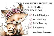 Whimsical Mother's Day Fox Clipart, an Illustration by DreamPrint404 (Thumbnail 6 of 6)