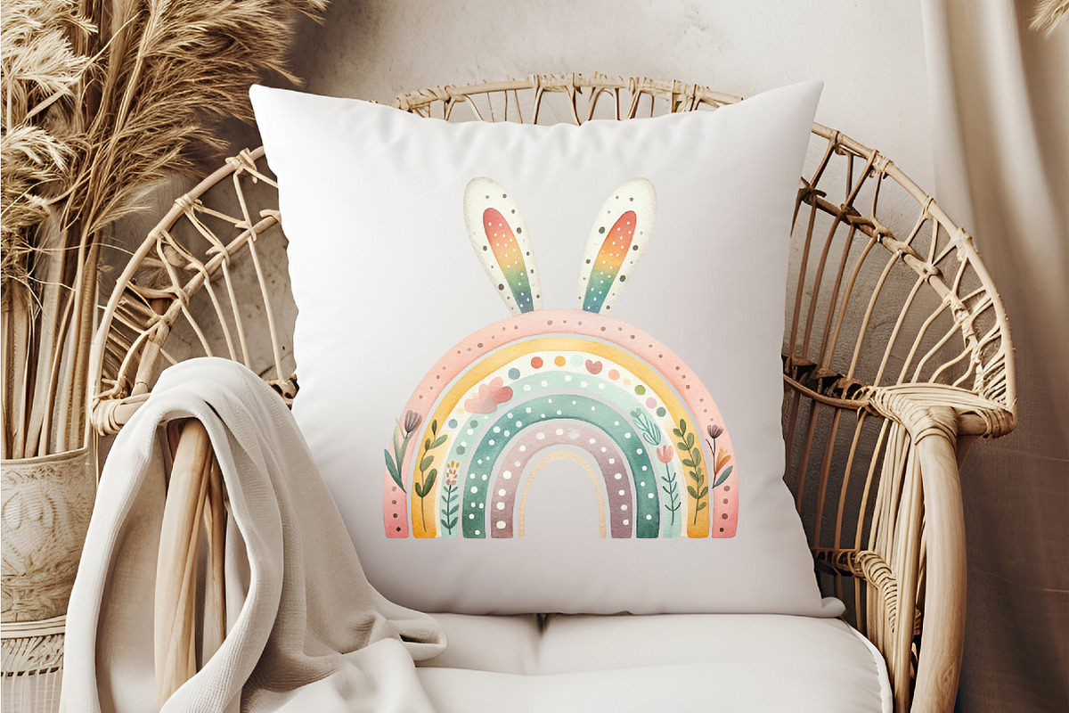 Watercolor Boho Rainbow PNG, an Illustration by DreamCafeArt (Photo 6 of 7)