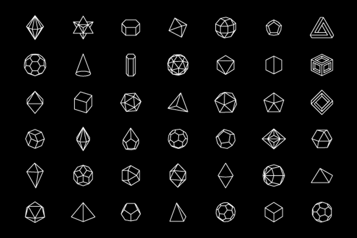3D Geometric Shapes preview 2