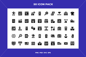 Online marketplace icons, an Outline Icon by Wencory