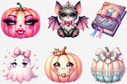 Cute Coquette Halloween Clipart, an Illustration by Black Bird Studio (Thumbnail 4 of 6)
