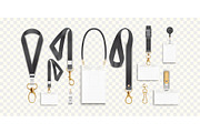 ID badge lanyards with clips, an Object Illustration by Yayasya (Thumbnail 1 of 3)
