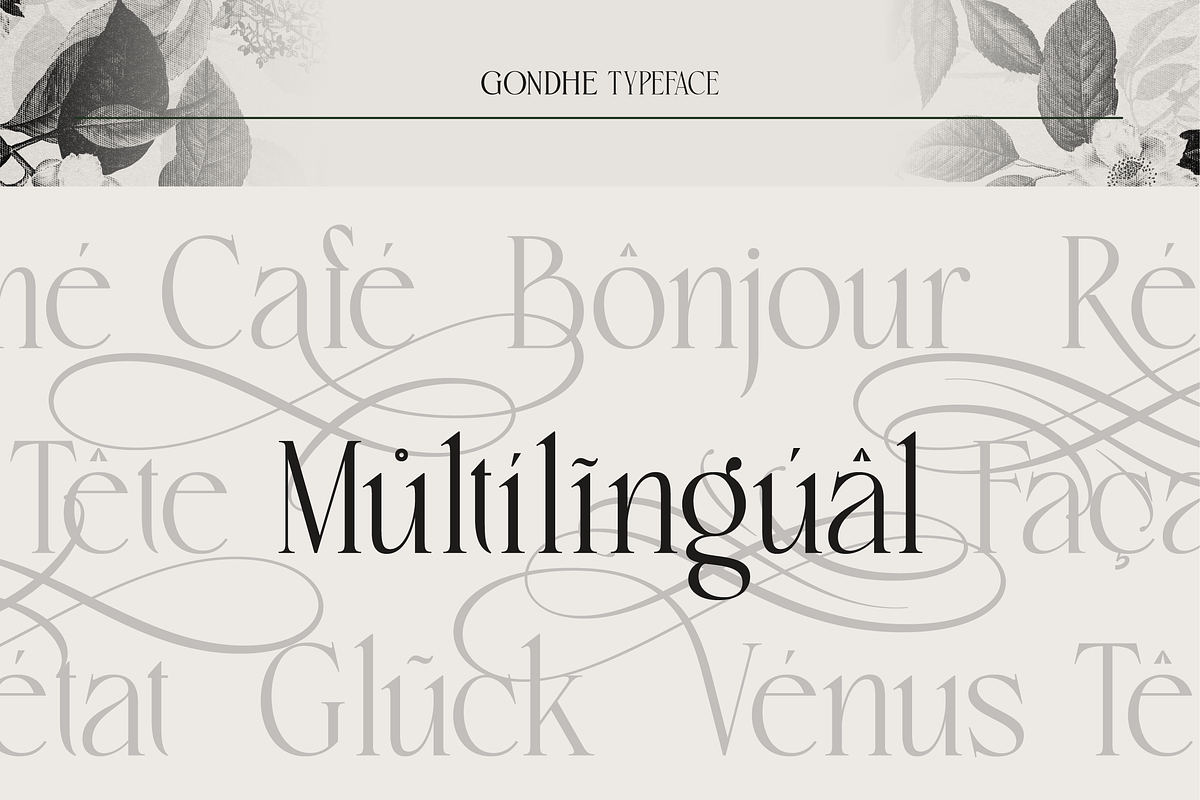 Gondhe - Elegant Serif with Swashes, a Serif Font by Burntilldead (Photo 11 of 12)