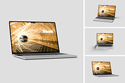 Laptop Mockup, a Wearable Device Mockup by Pikachudesign (Thumbnail 1 of 4)
