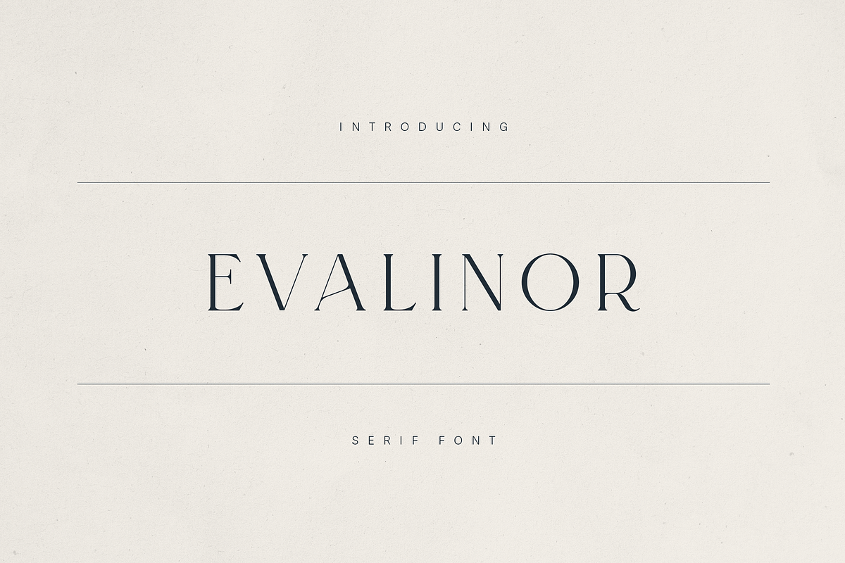 Evalinor – A Modern Serif Font, a Serif Font by Only Fonts (Photo 1 of 11)