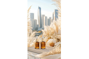 Two Bottles of Amber Serum with, a Beauty & Fashion Photo by Lermont51