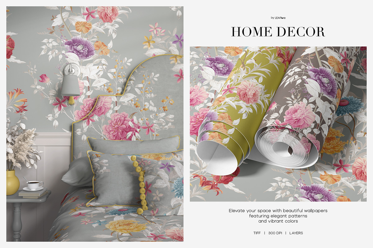 Silk Petals Floral Seamless Patterns, a Pattern Graphic by LEAFure (Photo 3 of 10)