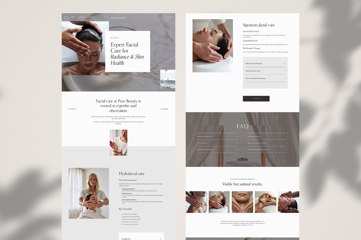 Luxury Beauty Squarespace Template, a Squarespace Template by Studio Marmotte (Photo 6 of 12)